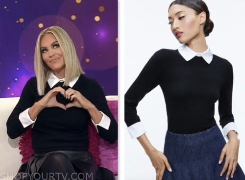 Jenny McCarthy, the today show, hoda and jenna, black collar sweater
