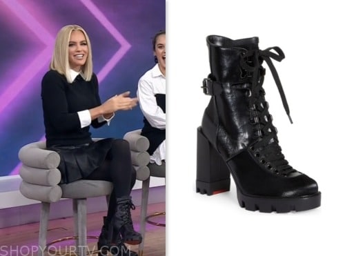 Jenny McCarthy, the today show, hoda and jenna, black combat boots
