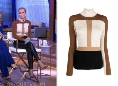 dr. jennifer ashton, gma3, colorblock turtleneck, good morning america