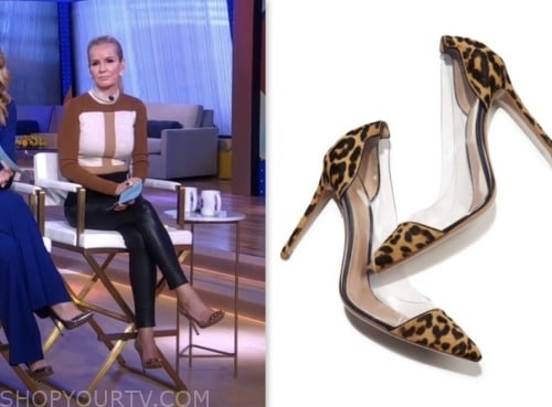 dr. jennifer ashton, gma3, good morning america, pvc leopard pumps heels