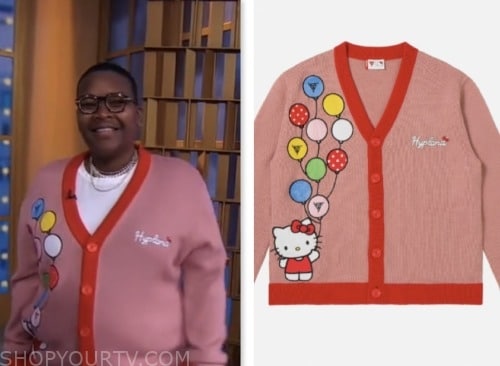 sam jay, gma3, good morning america, pink hello kitty cardigan