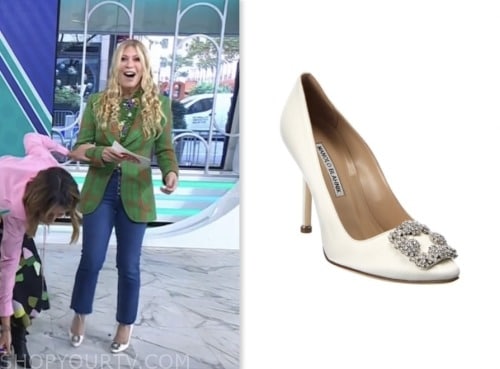 jill martin brooks, the today show, white embellished heels
