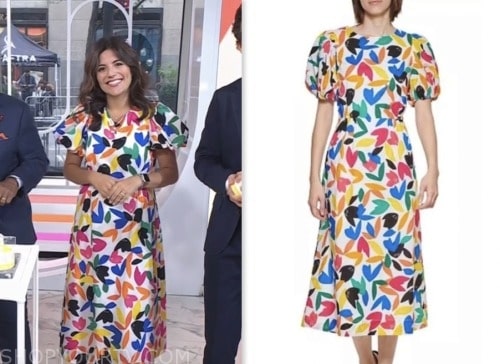 adrianna brach, the today show, white floral midi dress