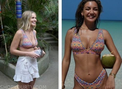 Jessica Girod, floral bikini top, bachelor in paradise