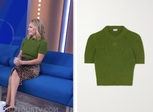 dr. jennifer ashton, gma3, good morning america, green sweater top