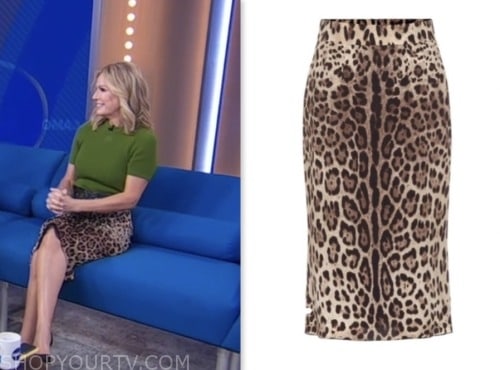 good morning america, gma3, dr. jennifer ashton, leopard pencil skirt