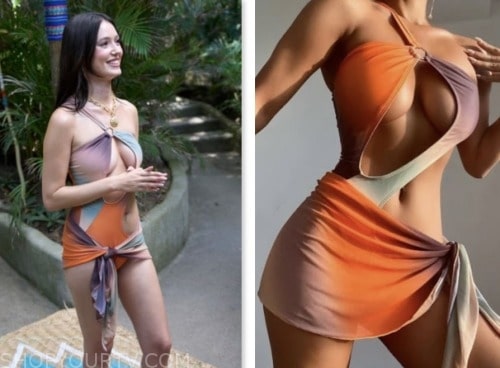 greer blitzer, ombre cutout one shoulder swimsuit and skirt, bachelor in paradise