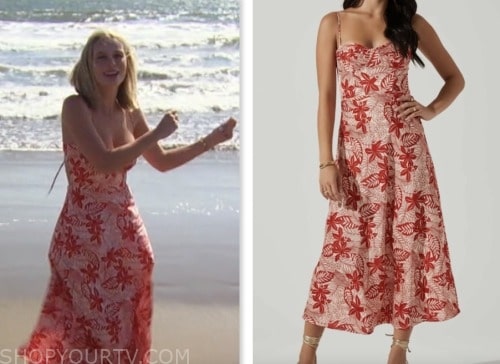 jessica girod, bachelor in paradise, red floral midi dress