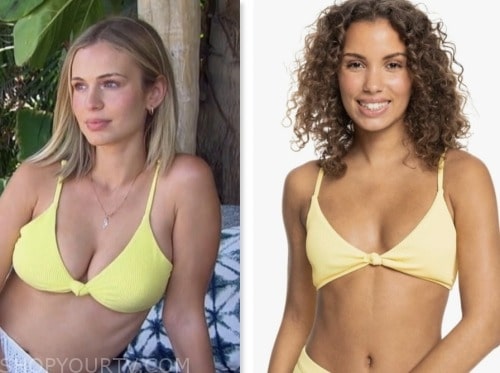 jessica girod, yellow knot bikini top, bachelor in paradise