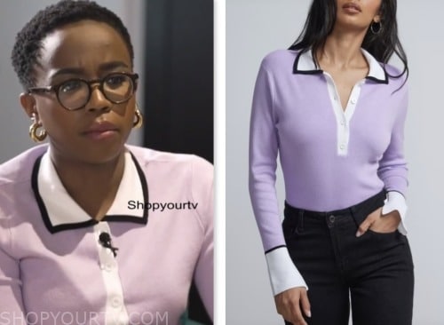 Zinhle Essamuah, purple polo sweater, nbc news daily