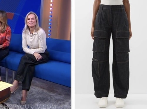 dr. jennifer ashton, gma3, good morning america, denim cargo jeans pants