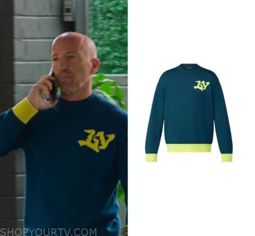 blue lv sweater