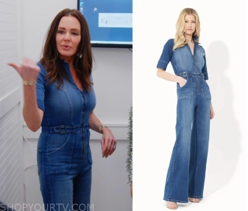 Zoe Denim Jumpsuit (Light Denim) - Laura's Boutique, Inc