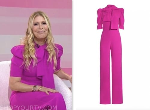 jill martin brooks, the today show, pink tie neck bow jumpsuit