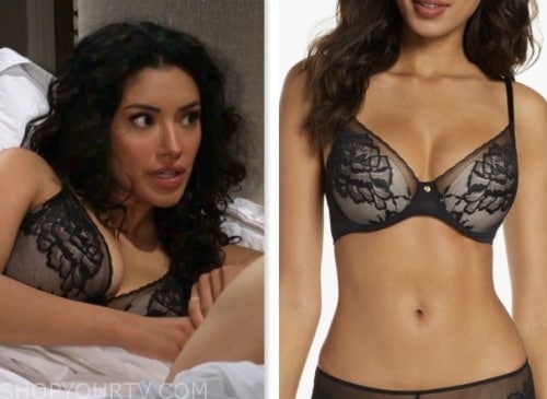 WornOnTV: Gabi's black and beige bra on Days of our Lives, Camila Banus