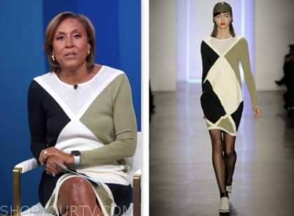 Good Morning America: October 2023 Robin Roberts's Colorblock Knit ...