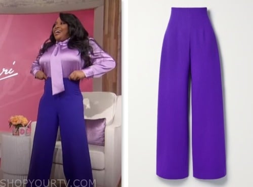 Sherri: October 2023 Sherri Shepherd's Purple High Waist Pants | Shop ...