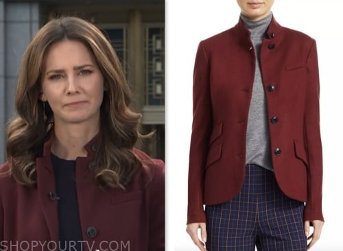 kate rooney, nbc news daily, burgundy jacket