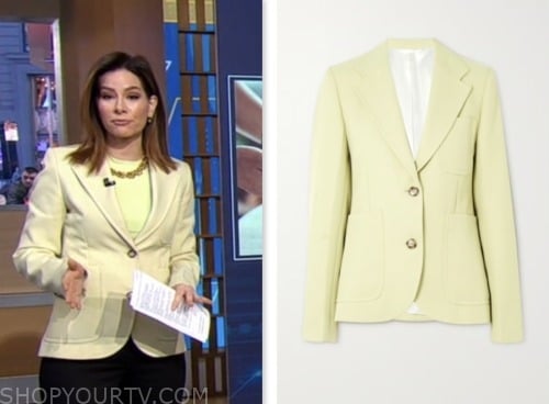 rebecca jarvis, good morning america, yellow blazer