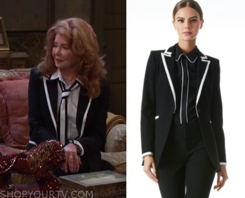 WornOnTV: Mary's white contrast lapel blazer on The Real