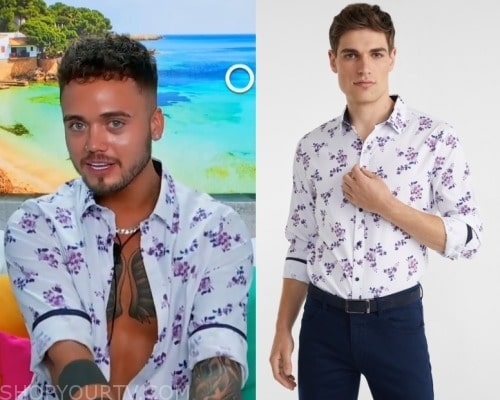 Love Island (AU): Season 5 Episode 3 Ollie's Floral Shirt | Shop Your TV - Love Island Au Season 3 Episode 5