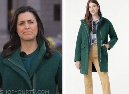 Lindsey Reiser, nbc news daily, green coat