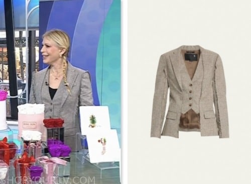jill martin, the today show, beige grey vest and blazer jacket