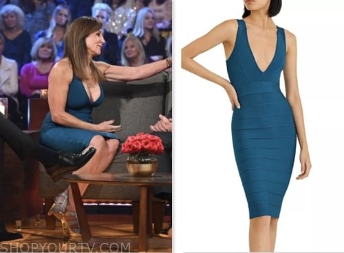 faith martin, the golden bachelor, teal bandage dress, women tell all