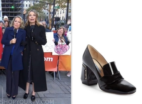 savannah guthrie, the today show, black loafer heels