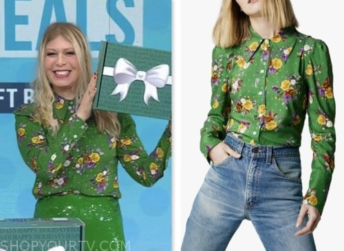 the today show, jill martin brooks, green floral shirt