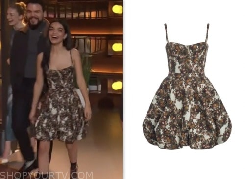 Rachel Zegler, floral corset mini dress, the kelly clarkson show