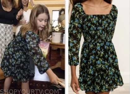 poppy hager, the today show, hoda and jenna, black floral dress