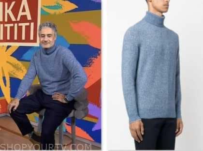 Taika Waititi, the today show, hoda and jenna, blue turtleneck sweater