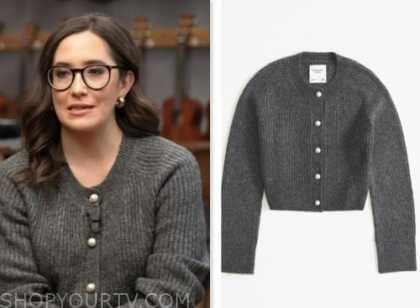 the today show, savannah sellers, grey pearl button cardigan sweater