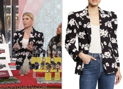 jill martin, the today show, black floral blazer