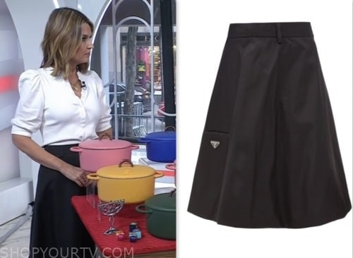 savannah guthrie, the today show, black skirt