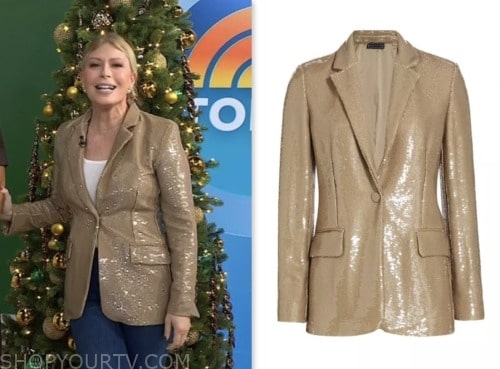 the today show, jill martin, gold sequin blazer
