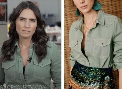 Lilia Luciano, cbs mornings, green shirt