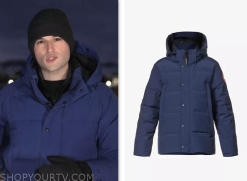 Jesse Kirsch, the today show, navy blue down jacet