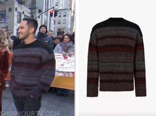 carlos penavega, the today show, striped sweater