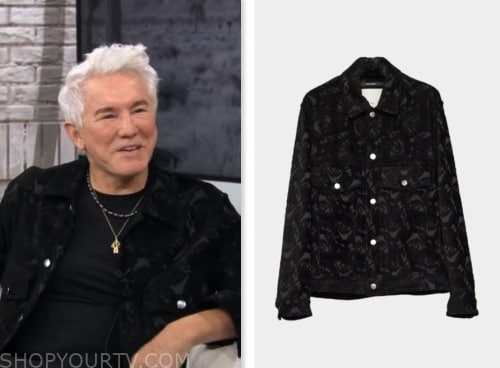 Baz Luhrmann, cbs mornings, black velvet shirt jacket