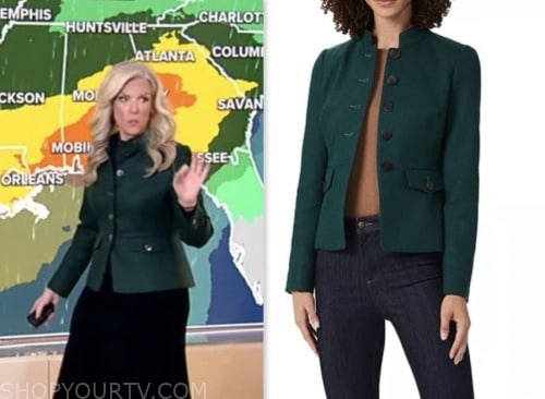 janice dean, fox and friends, fox news fashion, green jacket