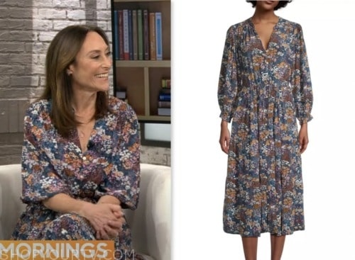 Dr. Cara Natterson, cbs mornings, floral dress