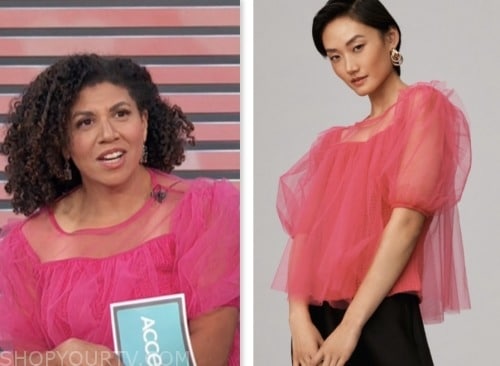 access daily, damon hoffman, pink tulle top