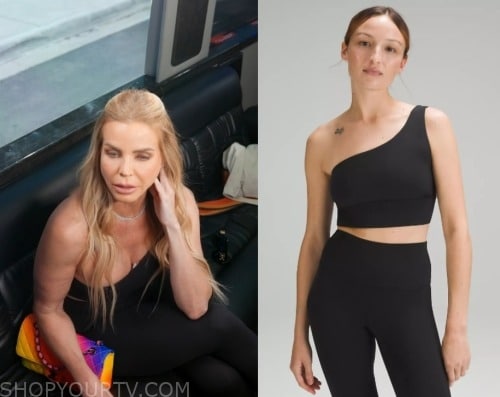 Real Housewives of Miami: Season 6 Episode 4 Alexia's Black One Shoulder  Top