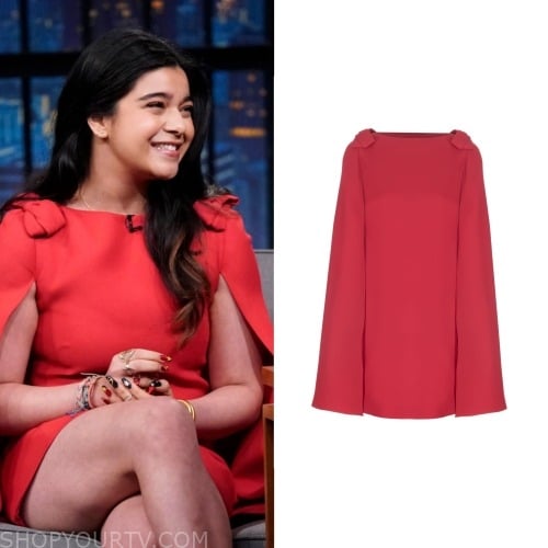 Late Night with Seth Meyers November 2023 Iman Vellani s Red