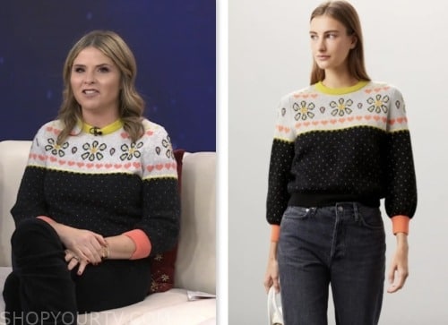 the today show, jenna bush hager, hoda and jenna, fair isle sweater