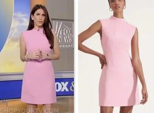 fox and friends, fox news fashion, brooke singman, pink mini dress