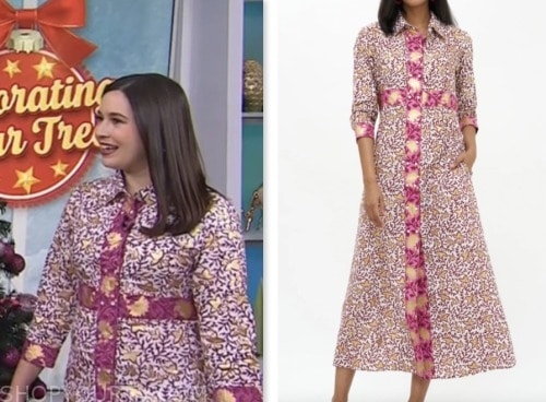 the today show, ivy odom, pink floral shirtdress, hoda and jenna