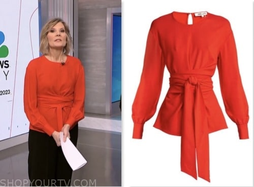 kate snow, red top, nbc news daily